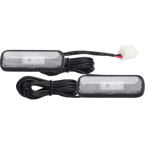 Juego de 2 luces LED de ambiente para el interior del coche, lámpara de luz ambiental para los pies, compatible con modelos 2018-2020, color rojo.