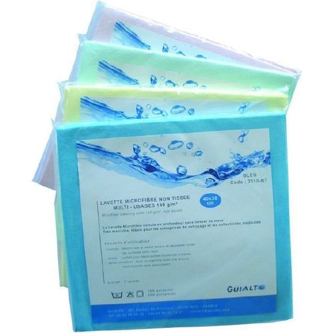 Microfibre Non Tissé 140G 38X40 cm (Sachet De 5) - Guialto