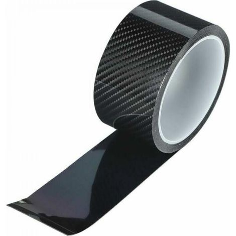 1pc (5CM3M) Schwarz Carbon Fiber Schutz Film Auto Tür Rand Schutz Aufkleber (1/4)