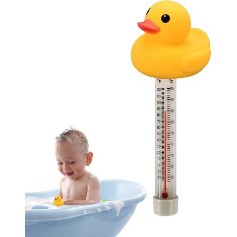 Thermomètre Flottant En Forme De Canard, Piscine Canard Avec Un Thermomètre Piscine Mignon Thermomètres Pour La Maison Fournitures De Piscine (Canard) (1/5)
