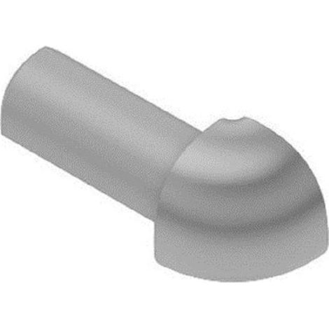 Schlüter-Systems Kg Deutschland – Angle sortant 90° quart de rond RONDEC-PRO 80 – ABS blanc brillant – Hauteur 8mm – Embout finition décoratif pour angles sortants (1/2)