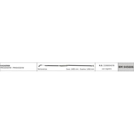 MOWOX cable cortacésped autopropulsado PM5160SEHW cable 1495mm vaina 1260mm con registro