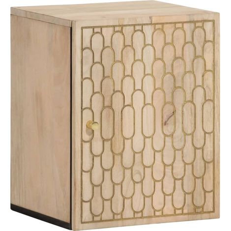 Bathroom Wall Cabinet 38x33x48 cm Solid Wood Mango vidaXL (1/5)