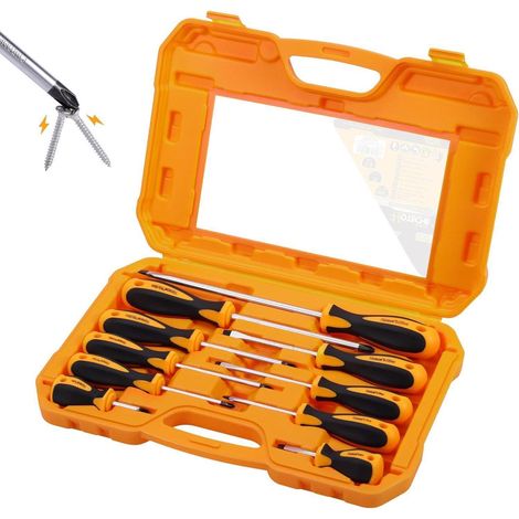Schraubendreher Set 10-tlg. magnetisch, Chrom-Vanadium, Soft Grip, inkl. Box (1/5)