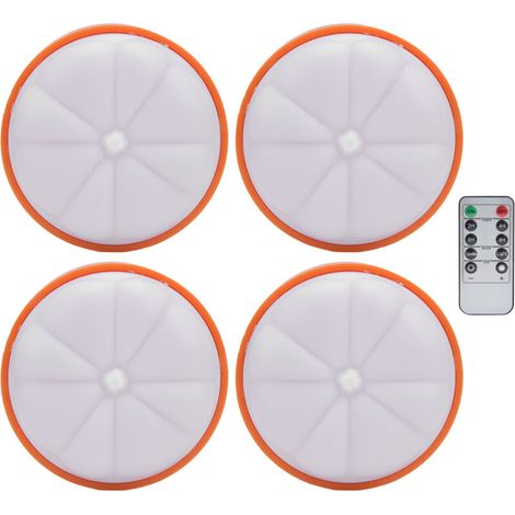 Jeffergarden Lampes LED citrouille colorées, 4 pièces, bougies décoratives pour décorations de vacances d'halloween