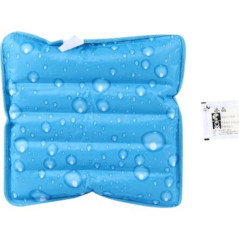 Coussin de glace épaissi à eau douce rafraîchissant 36x36cm en forme de goutte d'eau pour maison et voyage (1/5)