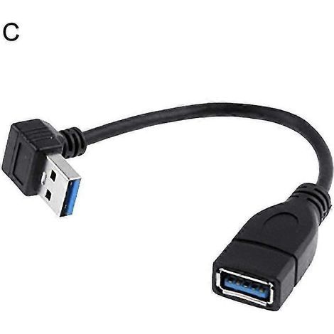 90-Grad-Winkel-USB-3.0-Typ-A-Stecker-auf-Buchse-Verlängerungskabel – C (1/5)