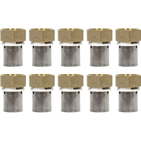 Ibp Bänninger – Lot de 10 raccords à sertir Ø16x1,5 – Femelle écrou libre 1/2" (15/21) – Raccord laiton pour eau chaude sanitaire – Qualité pro avec avis CSTB (1/5)