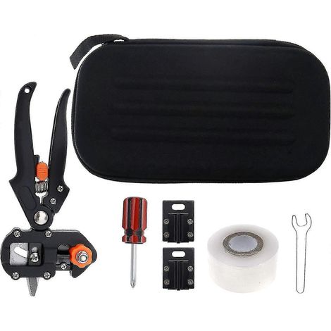 Kit de greffage professionnel pour la taille et le jardinage, avec sac de transport et ruban adhésif. (1/5)