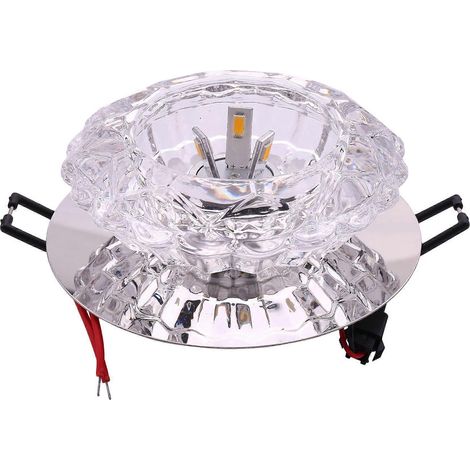 Plafonnier LED encastré pour allée, salon, couloir, éclairage d'allée, luminaires LED, éclairage d'avant-salle, lampe de balcon, éclairage de porche, blanc chaud 3W (1/5)