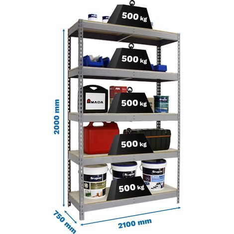 Simonrack SIMONFORTE 2107-5 Regalsystem Modern Grau