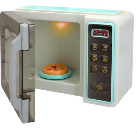 Micro-Ondes Jouet avec lumières et Sons, Jouer, Accessoires de Cuisine Jouets pour garçons et Filles, Piles incluses, Appareils de Jeu, Cadeaux pour Enfants (1/5)