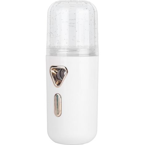 Mini humidificateur facial portable 30 ml, nano-atomisation, rechargeable par USB, brumisateur blanc (1/5)
