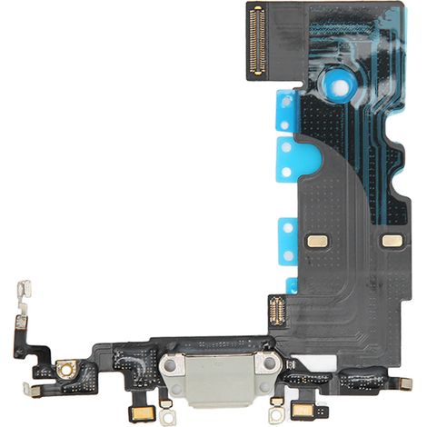 Câble de recharge USB souple pour iPhone 8, connecteur remplaçable, réparation de téléphone portable, blanc (1/5)