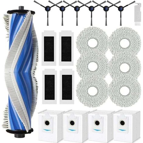 Spare Parts for ECOVACS DEEBOT T30S/ T30S Pro Vacuum Cleaner, Accessory Kit Including 1 Main Brush, 4 Filters (1/4)
