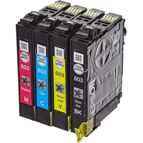 Cartucho de Tinta Epson 603 Multipack 4 Colores Negro/Cian/Magenta/Amarillo C13T03U64020