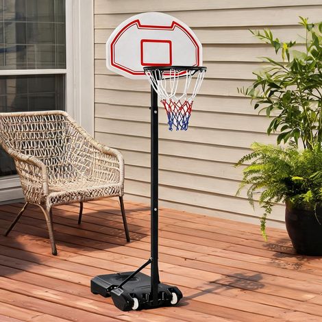 Panier de basket en pE e tubi d'acciaio 73 x 49 x 249 cm (1/5)