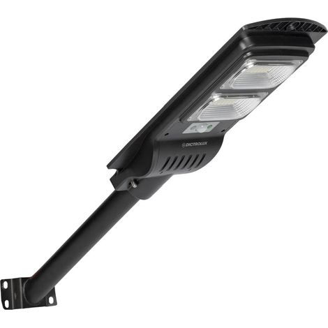 TrAdE Shop Traesio - Lampione Stradale Faretto Pannello Solare Led 200 Watt 1800 Lm Con Telecomando Supporto - (1/5)