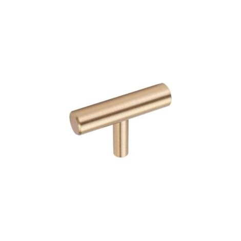 Set di 10 pomelli in ottone per mobili, per armadi, cassetti e guardaroba, colore oro, 5 cm - Crezuo (1/4)
