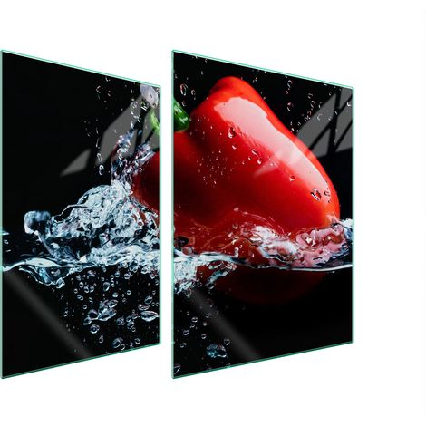 PIASTRA PROTETTIVA IN VETRO PER FORNELLO 70x52 PEPPER (1/5)