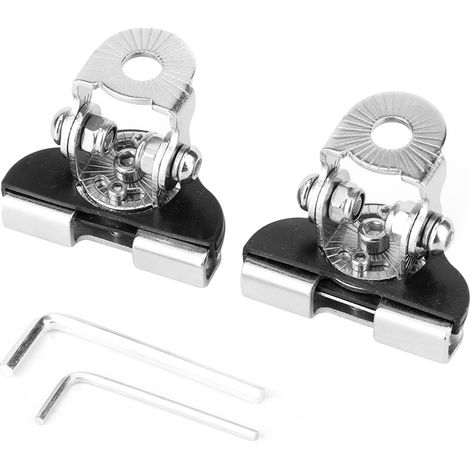 1 Paire Support Universel en Acier Inoxydable pour Montage de Barre LED sur Capot de Voiture (1/5)