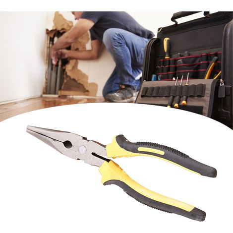 Pince coupante multifonctions avec manche de massage de 20 cm (8 pouces), pince à bec fin, pince coupante diagonale, outils à main, pinces multifonctions, pince plate de 20 cm (8 pouces) (1/5)