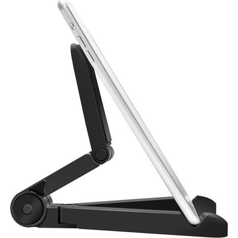 Soporte universal plegable de plástico, portátil y ajustable en múltiples ángulos, para iPad Mini-Air, Samsung Galaxy Tab y todas las demás tabletas de 7 a 10 pulgadas. (1/5)