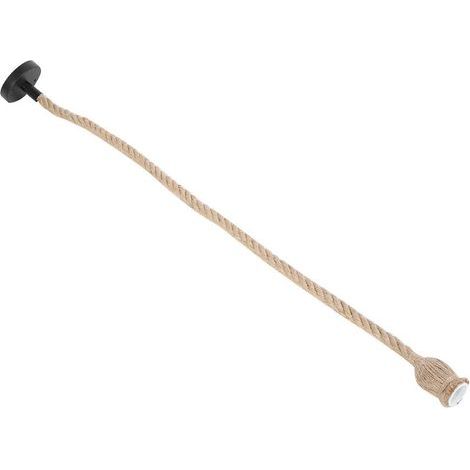 Pendentif plafonnier Pendentif lumière Corde de Chanvre Vintage, Porte-Ampoule, Porte-Ampoule E27 1 m pour la décoration de Bar de Restaurant de(1 Meter 1 Lamp Holder) (1/5)