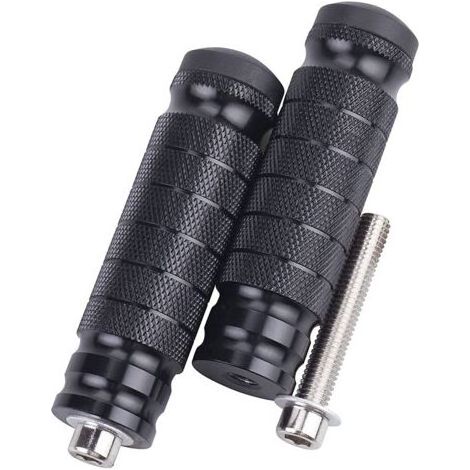 Universelle 8-mm-Fußrasten hinten, CNC-gefräste Aluminium-Befestigungsschrauben, für Motorräder von Yamaha, Honda, Suzuki, Kawasaki, Ducati und Aprilia (1/5)