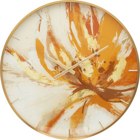 Orologio da parete Glass Toply 60 cm in vetro e alluminio