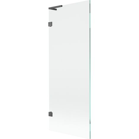 Mexen Lunar L paroi de baignoire à 1 volet 70 x 150 cm, transparent, gris canon brossé - 897L-070-000-66-00 (1/5)