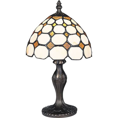 Lampe Tiffany en bronze et vitrail E14 Marvel 8072 Rabalux (1/4)