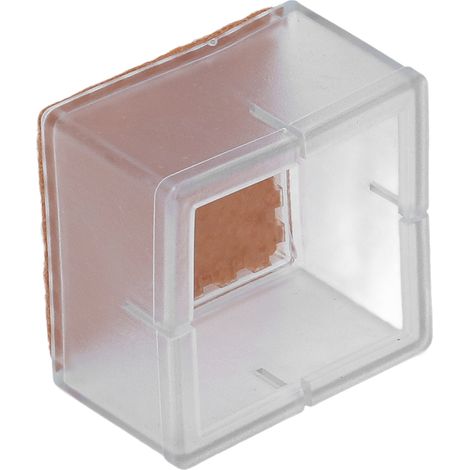 Lot de 10 patins antidérapants pour roulettes pivotantes, protège-roues en caoutchouc pour fauteuil de bureau, tapis de blocage pour roulettes de chaise (1/5)