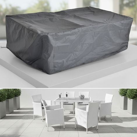 Schutzhülle Plane Abdeckhaube Abdeckplane Sitzgruppe Gartenmöbel Haube 160x120CM (1/5)