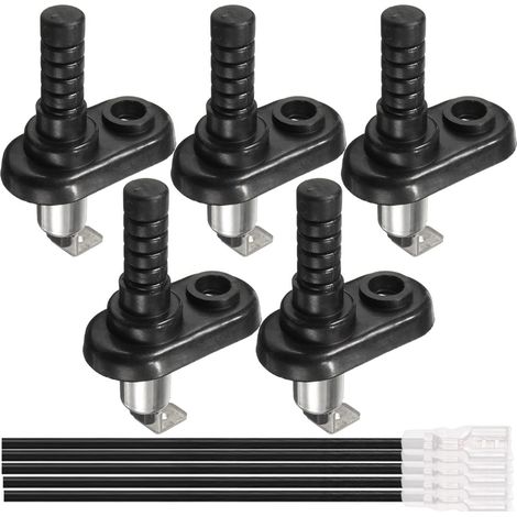interrupteur de montant de porte montage broche bride capot de lumière pour voiture camion bateau 20A 12VDC, interrupteur de broches de montage momentané, 5 pièces (1/5)