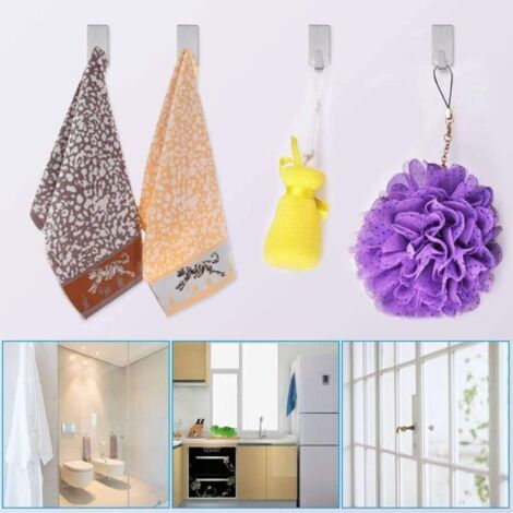 24pc Crochet adhésif Crochet en Inox (1/3)