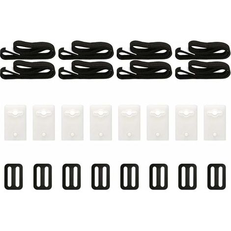 Kit de fixation de couverture de piscine solaire 8 pièces, Kit avec sangles de bobine universelles pour fixer la couverture solaire, adapté aux piscines creusées (1/5)