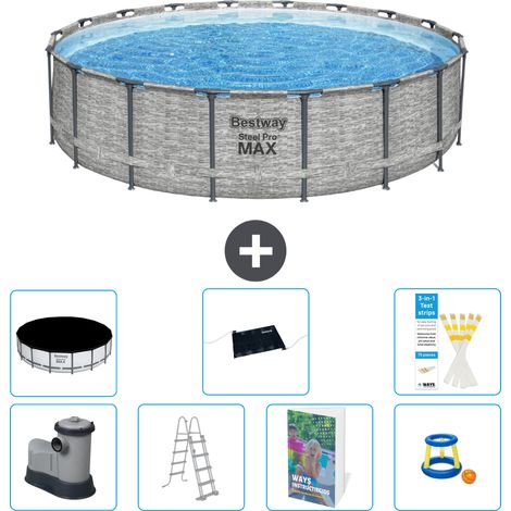 Bestway Piscina Bestway Steel Pro MAX Rotonda - 549x122 cm - 8-pezzi  S559 (1/4)
