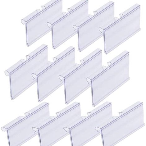 Porte-étiquette - 40pièces - Porte-étiquette de prix - PVC - Support de table - Étiquettes de prix - Étiquettes - Étiquettes de prix - Indication de prix - Pour boulangeries supermarchés bureau - 6  4 (1/5)