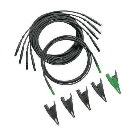Fluke TLS430 Set de cordons de mesure de sécurité Banane mâle 4 mm, pince crocodile Banane mâle 4 mm (1/2)