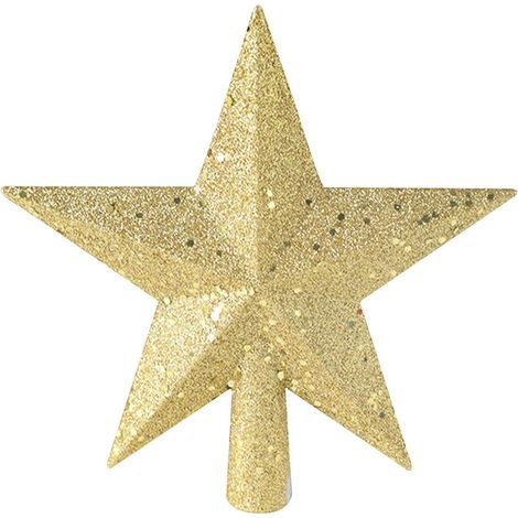 Estrella Para Árbol De Navidad - Estrella De Cinco Puntas - Decoración Navideña - 20 Cm - Unidad (1/5)