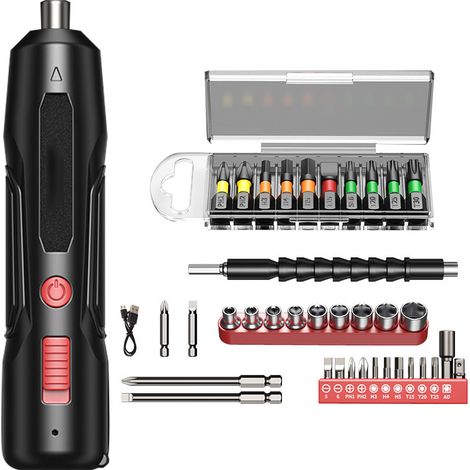 Tournevis à bâton sans fil, Rechargeable, multifonctionnel, petit ensemble électrique pour la maison (1/5)