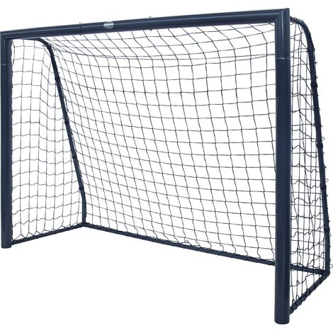 But de football 220 cm large – 170 cm haut en acier galvanisé – Résistant aux intempéries et UV – Installation facile avec ancrages au sol – AXI