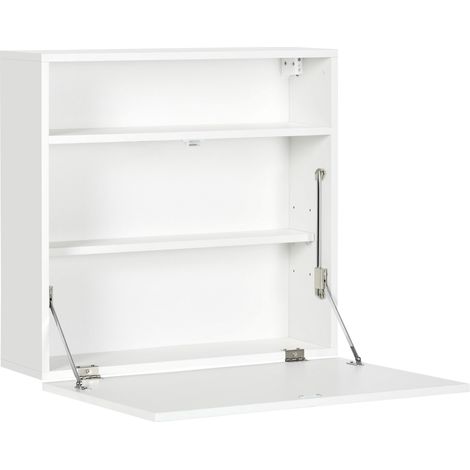 Bureau mural pliable KENT blanc (1/5)