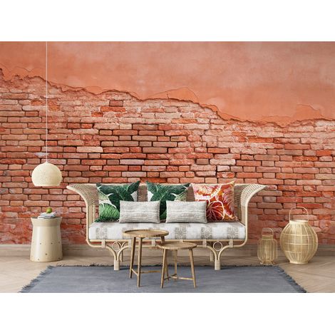 Chambre papier peint brique - 150 x 250 cm (1/2)