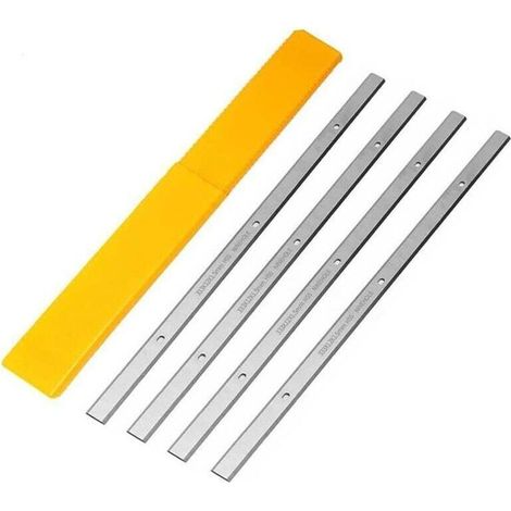 4 Pièces HSS Lames De Raboteuse 333mm, 333mm fers de rabot Pour Metabo DH 330/316, Raboteuse Lames Pour Machines De Travail Du Bois, 333 x 12 x 1,5mm (1/5)
