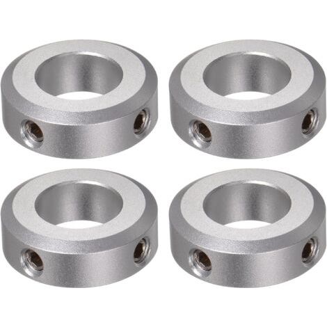4pcs Bague de Réglage Bague Arrêt d'axe Butée Arbre Collier 17mm Alésage Aluminium Alliage 32mm OD, 10mm Largeur pour Roue Brouette Pont Boîte Vitesses CNC (1/5)