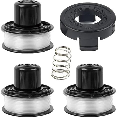 Carrete de hilo para desbrozadora, carrete de hilo de repuesto, compatible con Black & Decker GL250, GL310, GL360 (3+1+1) (1/5)