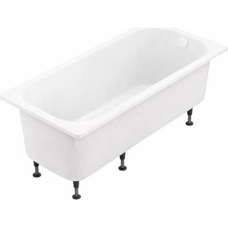 Baignoire droite 170 X 75 JACOB DELAFON Brive avec vidage blanc