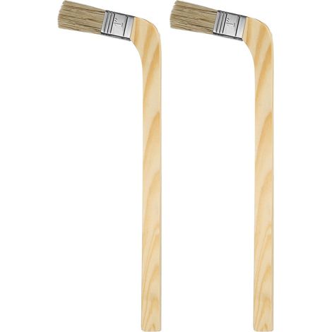 2Pcs Pinceau 1" Largeur De Pinceau Réutilisable Marron (1/5)